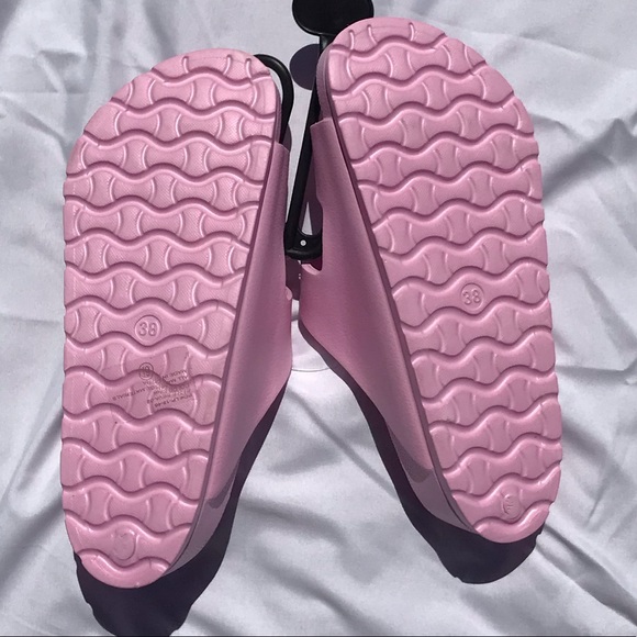 Pink Sandals with White Buckles - Picture 4 of 6